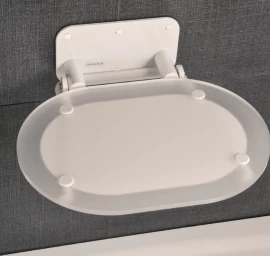 Dušo sėdynė Chrome, clear/balta