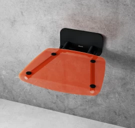 Dušo sėdynė Ovo B II, orange/juoda