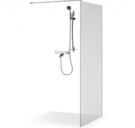 Dušo sienelė Brasta Glass Dija 110 cm, skaidrus stiklas