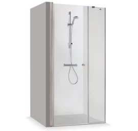 Dušo sienelė Brasta Glass Rita 120 cm, blizgus profilis, skaidrus stiklas