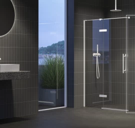 Dušo sienelė Ravak COPS-80 baltas matinis+stiklas Transparent, X9VV40E00Z1