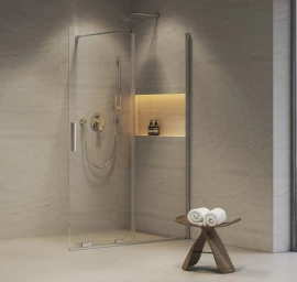 Dušo sienelė Ravak ROWI 120, blizgi+stiklas Transparent, X9WVG0C00Z1