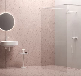 Dušo sienelė Ravak Walk-In Free Set 120, balta matinė+stiklas Transparent, GW9FG0E0SZ1