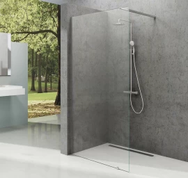 Dušo sienelė Ravak Walk-in Wall-130 v.200 blizgi+stiklas Transparent GW9WJ0C00Z1
