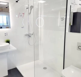 Dušo sienelė Ravak Walk In Wall Air 90 juodi profiliai, skaidrus stiklas GW9W70300Z1C