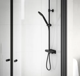 Dušo sistema ESTETIC Round, mat. juoda GB4121843053