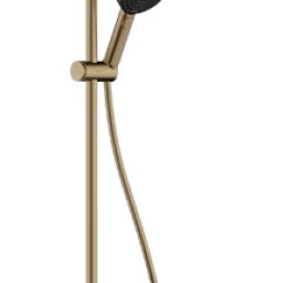 Dušo sistema HANSGROHE Pulsify S 260 1jet su ShowerTablet Select 400 termostatu, šlifuotos bronzos, 24220140