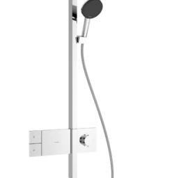 Dušo sistema HANSGROHE Raindance Alive Q 1jet EcoSmart su termostatu, chromo, 24581000