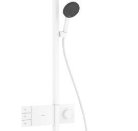 Dušo sistema Hansgrohe Raindance Alive S 300 2jet EcoSmart, balta matinė, 24596700