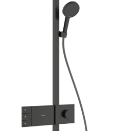 Dušo sistema Hansgrohe Raindance Alive S 300 2jet EcoSmart, šlifuotas juodas chromas, 24596340