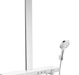 Dušo sistema su termostatiniu maišytuvu Hansgrohe Rainmaker Select 460 2jet, balta, 27109400 Dušo sistema su termostatiniu maišytuvu Hansgrohe Rainmaker Select 460 2jet, balta, 27109400