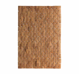 Dušo/pirties grindų kilimėlis MOSAIC BATH RUG, 50x80, bambukas, 10020594