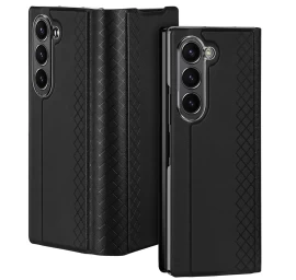 Dux Ducis Brill Odinis Dėklas samsung Galaxy Z Fold 6 Su Atvartu Ir Kortelių Lizdu - Juodas