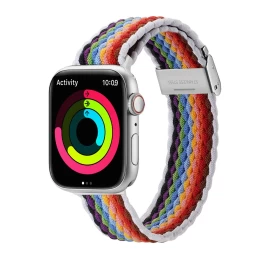 dux Ducis Dirželis (ii Mišinio Versija) Apple Watch Se, 9, 8, 7, 6, 5, 4, 3, 2, 1 (41, 40, 38 Mm) Pintas Dirželis Apyrankė Su šviesiomis Juostelėmis