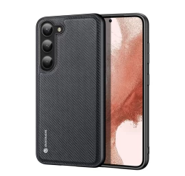 Dux Ducis Fino Dėklas Samsung Galaxy S23+ Dėklas Su Silikoniniu Rėmeliu Juodas