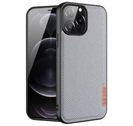 Dux Ducis Fino Dėklas Su Nailono Danga Iphone 13 Pro Max Pilkas