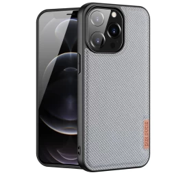 Dux Ducis Fino Dėklas Su Nailono Danga Iphone 13 Pro Pilkas