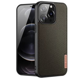 Dux Ducis Fino Dėklas Su Nailono Danga Iphone 13 Pro, žalias