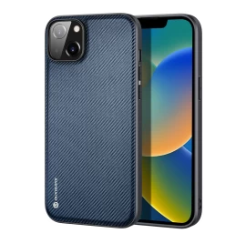 Dux Ducis Fino Dėklas Su Nailono Danga Iphone 14 Plus Mėlynos Spalvos