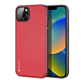 Dux Ducis Fino Dėklas Su Nailono Danga Iphone 14 Plus Raudonos Spalvos