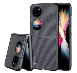 Dux Ducis Fino Dėklas Su Nailono Danga, Skirtas Huawei P50 Pocket Black