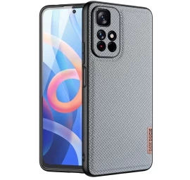 Dux Ducis Fino Dėklo Dangtelis, Padengtas Nailono Medžiaga, Skirtas Poco M4 Pro 5g - Mėlynas