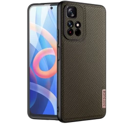 Dux Ducis Fino Dėklo Dangtelis, Padengtas Nailono Medžiaga, Skirtas Poco M4 Pro 5g, žalios Spalvos