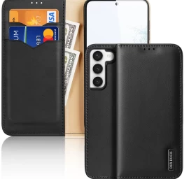 Dux Ducis Hivo Apsauginis Dėklas Samsung Galaxy S23+ Su Atlenkiamu Dangteliu, Piniginės Stovu Ir Rfid Blokavimu, Juodas Dux Ducis Hivo Apsauginis Dėklas Samsung Galaxy S23+ Su Atlenkiamu Dangteliu, Piniginės Stovu Ir Rfid Blokavimu, Juodas