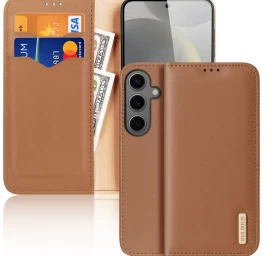 Dux Ducis Hivo Apverčiamasis Dangtelis Su Rfid Užraktu, Skirtas Samsung Galaxy S24 - Rudas