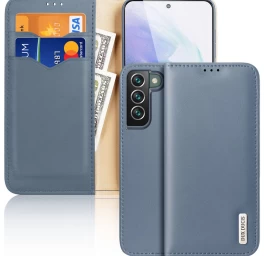 Dux Ducis Hivo Natūralios Odos Knygos Tipo Dėklas samsung Galaxy S22+ (s22 Plus), Mėlynos Spalvos Dux Ducis Hivo Natūralios Odos Knygos Tipo Dėklas samsung Galaxy S22+ (s22 Plus), Mėlynos Spalvos