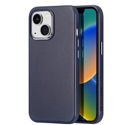 Dux Ducis Naples Iphone 14 Plus Magnetinis Odinis Dėklas Magsafe Mėlynas