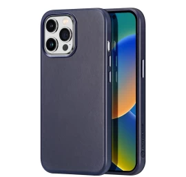 Dux Ducis Naples Iphone 14 Pro Max Magnetinis Odinis Dėklas Magsafe Mėlynas