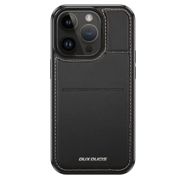 Dux Ducis Rafi Mag Piniginės Dėklas Su 3-in-1 Laikikliu Iphone 14 Pro Su Magsafe Ir Rfid Blokavimu - Juodas