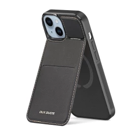 Dux Ducis Rafi Mag Piniginės Dėklas Su 3-in-1 Stovu Iphone 15 Plus Su Magsafe Ir Rfid Blokavimu - Juodas