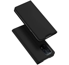 Dux Ducis Skin Pro Apverčiamasis Dėklas Oppo Find X5 Juodas