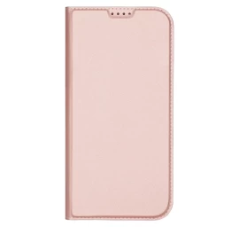Dux Ducis Skin Pro Dėklas Iphone 16 Pro Max Su Atvartu Ir Kortelių Lizdu - Rožinis