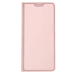 Dux Ducis Skin Pro Dėklas Samsung Galaxy S23+ Flip Cover Piniginė Kortelės Laikiklis Rožinis