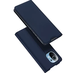 Dux Ducis Skin Pro Dėklas Su Atlenkiamu Dangteliu, Skirtas Xiaomi Mi 11 Blue
