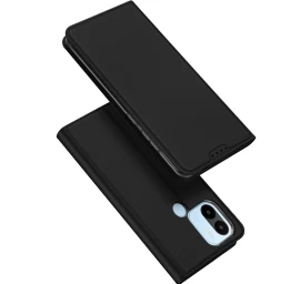 Dux Ducis Skin Pro Dėklas Xiaomi Redmi A1+, Apverčiamasis Dangtelis, Kortelės, Piniginės Stovas, Juodas Dux Ducis Skin Pro Dėklas Xiaomi Redmi A1+, Apverčiamasis Dangtelis, Kortelės, Piniginės Stovas, Juodas