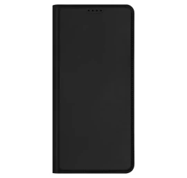 Dux Ducis Skin Pro Oppo Reno 8 Dėklas Su Atvartu Ir Kortelių Dėklu, Juodas