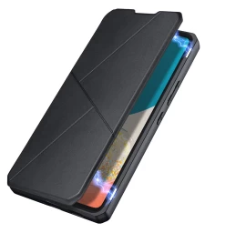 Dux Ducis Skin X Dėklas Su Atvartu, Skirtas Samsung Galaxy A73, Juodos Spalvos