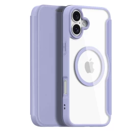 Dux Ducis Skin X Pro Dėklas Iphone 16 Su Magsafe Ir Apverčiamu Dangteliu - Violetinis