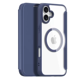Dux Ducis Skin X Pro Dėklas Iphone 16 Su Magsafe Ir Atverčiamu Dangteliu - Mėlynas