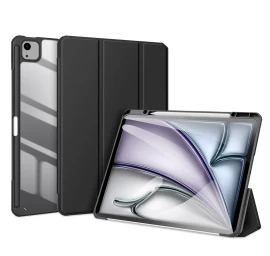 Dux Ducis Toby Dėklas Su Atvartu Ir Stovu, Skirtas Ipad Air 13 2024 / Ipad Pro 12,9 2018-2022 - Juodas Dux Ducis Toby Dėklas Su Atvartu Ir Stovu, Skirtas Ipad Air 13 2024 / Ipad Pro 12,9 2018-2022 - Juodas