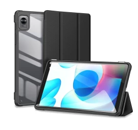 Dux Ducis Toby šarvuotas Išmanusis Dėklas Su Atlenkiamu Dangteliu, Skirtas Realme Pad Mini, Juodas Dux Ducis Toby šarvuotas Išmanusis Dėklas Su Atlenkiamu Dangteliu, Skirtas Realme Pad Mini, Juodas