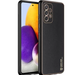 Dux Ducis Yolo Elegantiškas Ekologiškos Odos Dėklas Samsung Galaxy A72 4g Juodas
