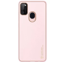 Dux Ducis Yolo Elegantiškas Ekologiškos Odos Dėklas Samsung Galaxy M30s Rožinės Spalvos