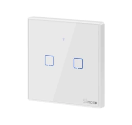 Dviejų Kanalų Lietimui Jautrus šviesos Jungiklis wifi Mygtukas Baltas T2eu2c-tx