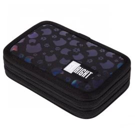 Dviejų Pakopų Pieštukinė Su Priedais Juodos Katės Pc-04 Cats#g2