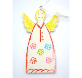 Dviejų pasidaryk Pats Angelų Pakabukų Rinkinys 5x0,5x10,5 Cm